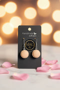 MACARON EARRINGS (LIGHT BROWN)