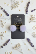 POM-POM EARRINGS (LIGHT PURPLE)