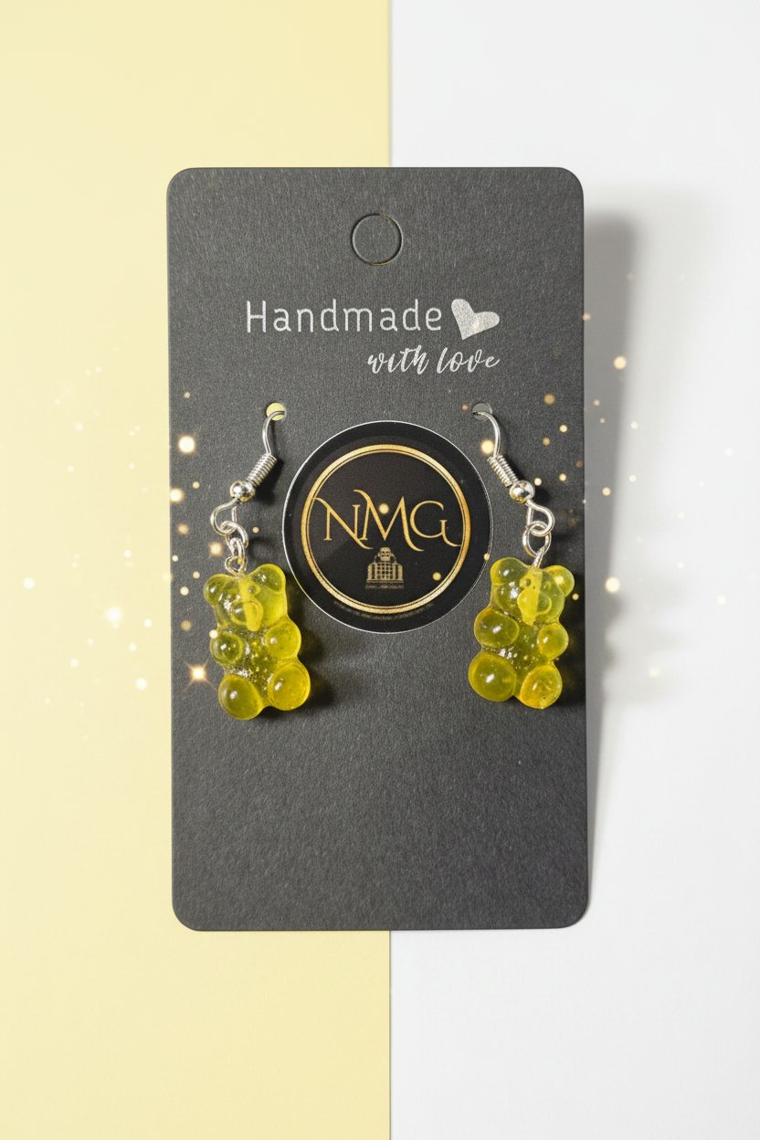 GUMMY BEAR EARRINGS (YELLOW)