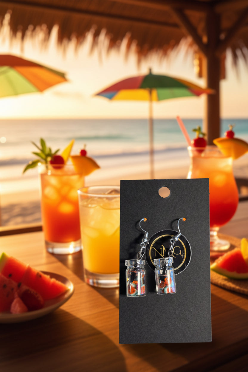 BEACH DRINK RESIN (WATERMELON PIECES)