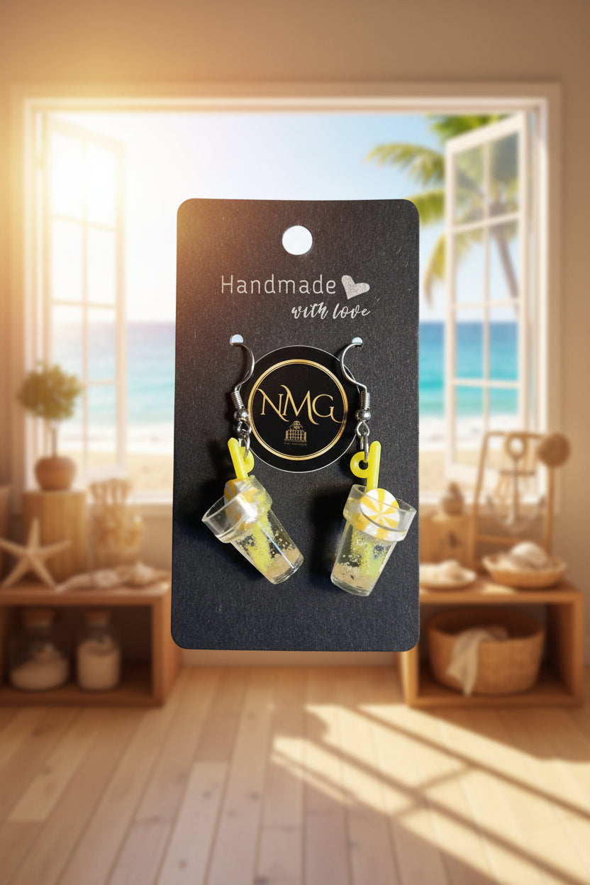 BEACH DRINKS (YELLOW/WHITE SWIRLS)