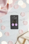 MACARON EARRINGS (PURPLE)