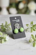 MACARON EARRINGS (LIME)