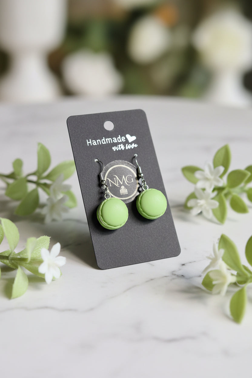 MACARON EARRINGS (LIME)