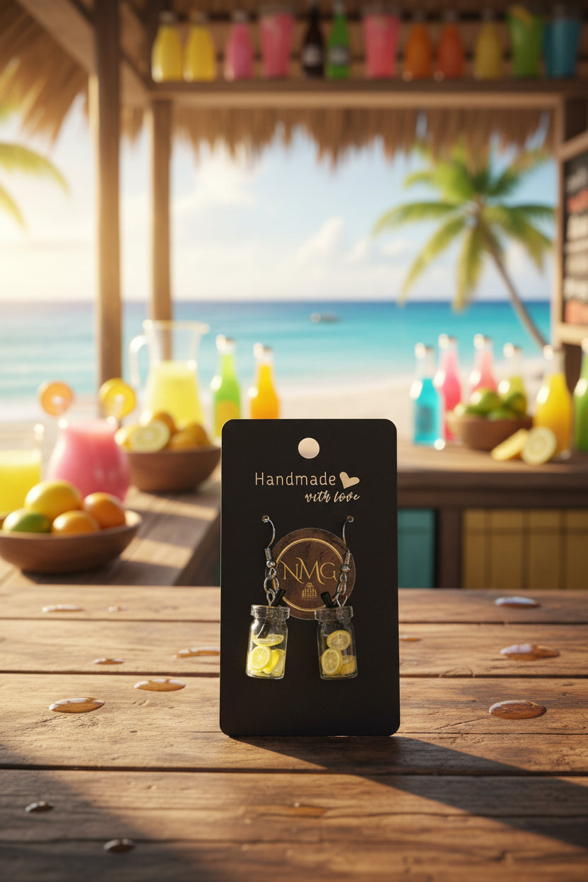 BEACH DRINK RESIN (LEMON SLICES)